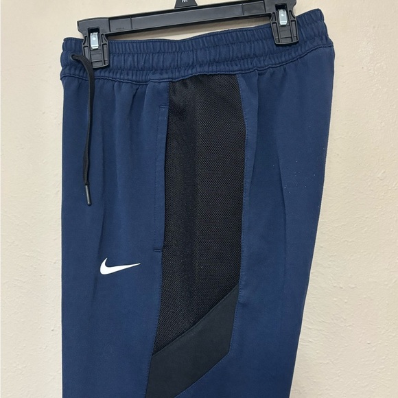 UniSex Nike Navy Joggers with Black Mesh - Picture 1 of 7